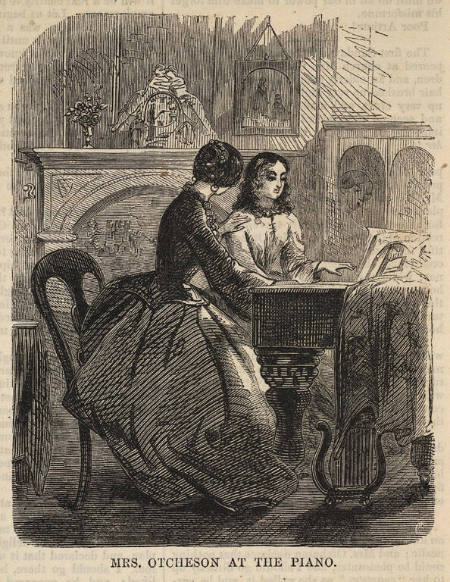 Mrs. Otcheson at the Piano, published in Harper's Weekly