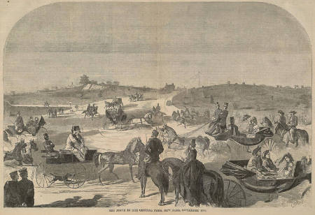 The Drive in the Central Park, New York, September, 1860, published in Harper's Weekly