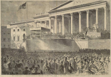 The Inauguration of Abraham Lincoln as President of the United States, at the Capitol, Washington, March 4, 1861, published in Harper's Weekly