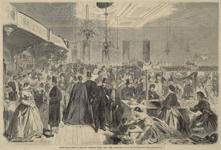Great Fair Given at the City Assembly Rooms, New York, December, 1861, in Aid of the City Poor, published in Harper's Weekly