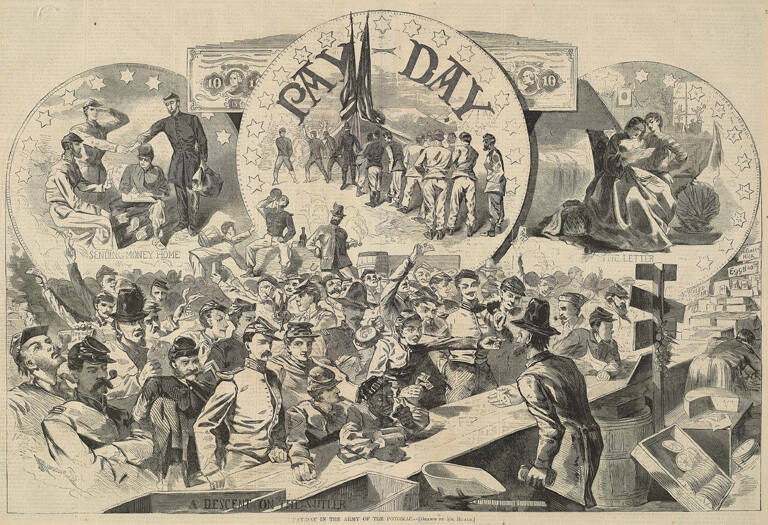Pay-Day in the Army of the Potomac, published in Harper's Weekly