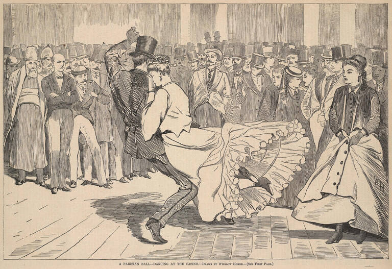 A Parisian Ball, Dancing at the Casino, published in Harper's Weekly
