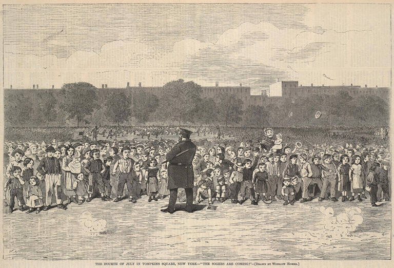 The Fourth of July in Tompkins Square, New York, 