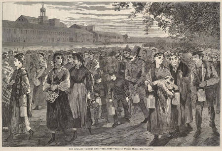 New England Factory Life, "Bell Time," published in Harper's Weekly