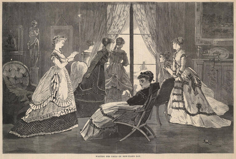 Waiting For Calls on New Year's Day, published in Harper's Bazaar