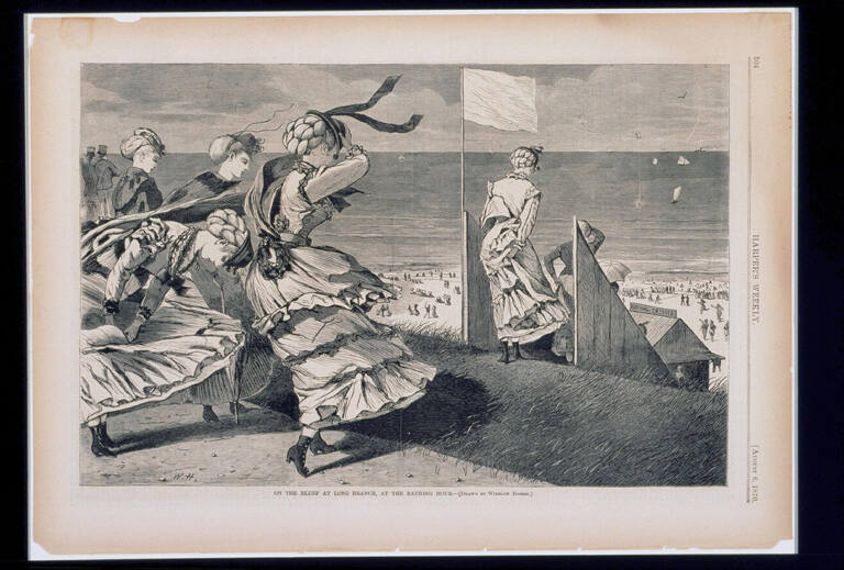 On the Bluff at Long Branch, At the Bathing Hour, published in Harper's Weekly