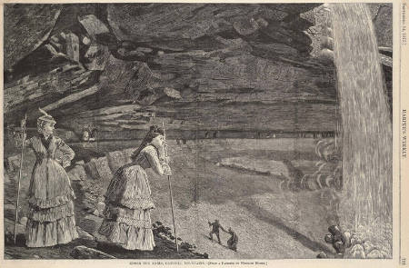 Under the Falls, Catskill Mountains, published in Harper's Weekly