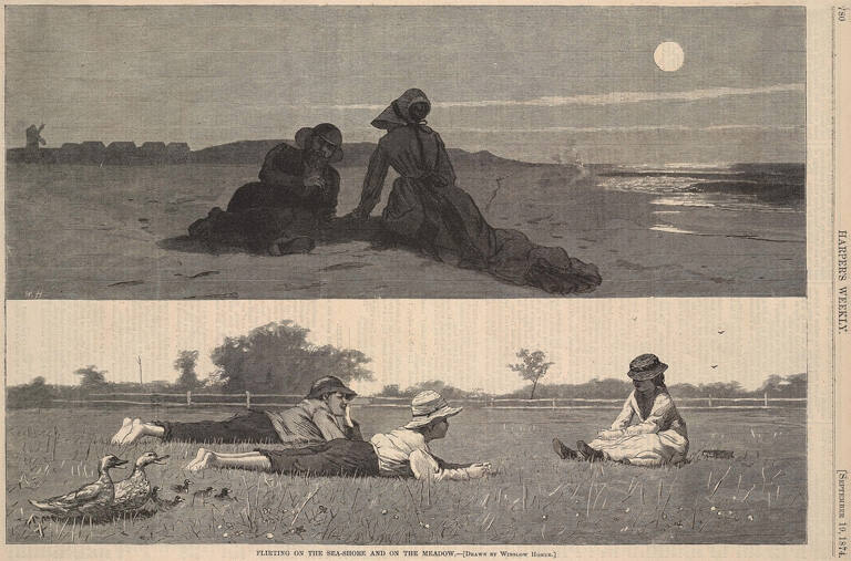 Flirting on the Sea-Shore and on the Meadow, published in Harper's Weekly