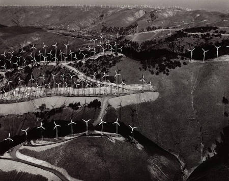 Windmills on ridges, Tehachapi, California, from the portfolio Heightened Perspectives: Marilyn Bridges