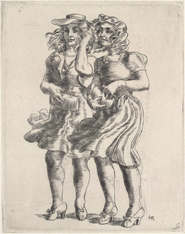 Two Girls in the Wind