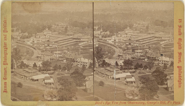 Bird's Eye View from Observatory, George's Hill, Fairmount Park, Philadelphia