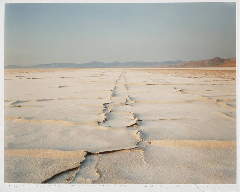 Encrusted tracks, Bonneville Salt Flats
