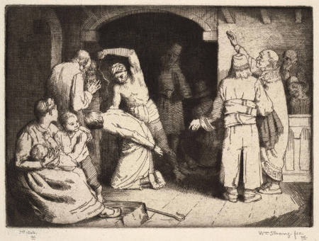 The Scourging of the Faithful, Illustration to "Pilgrim's Progress"