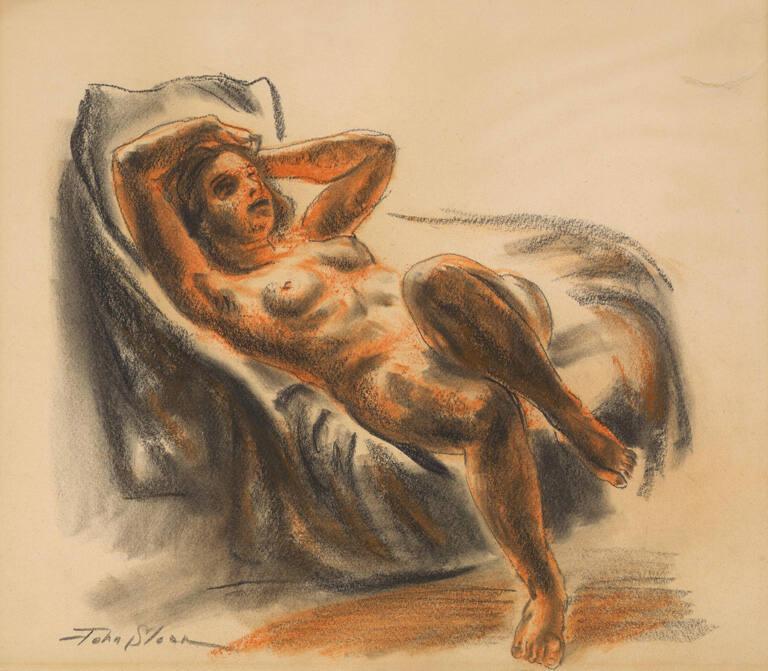 Nude on a Draped Sofa