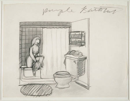 Drawing for Purple Bathtub