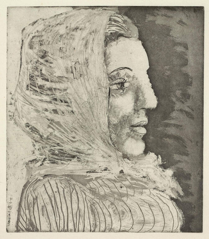 Head of a Woman with a Shawl