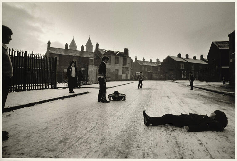 First Snow in Ardoyne, a Nationalist neighborhood, Belfast, Ireand