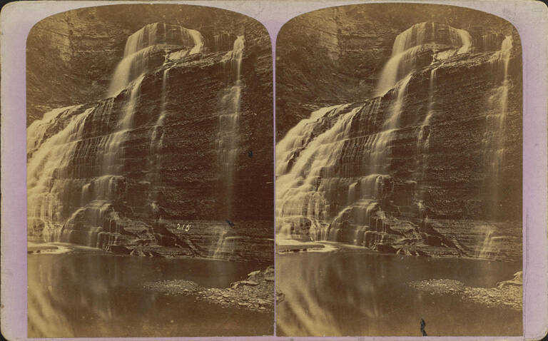 Base of Lucifer Falls, from West side of Cathedral