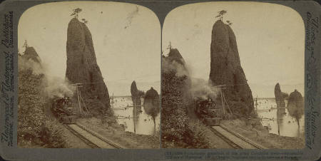 Picturesque Grandeur of the Great Columbia River-Remarkable "Pillars of Hercules"