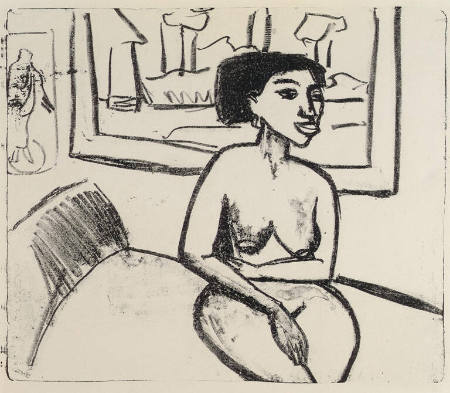 Negerin auf einem bett (Milly) [Negress on a Bed (Milly)]