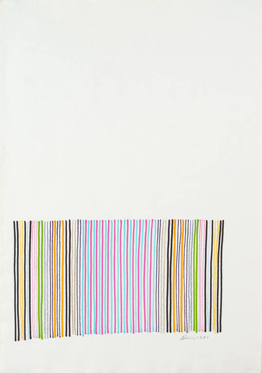 One of a pair of drawings