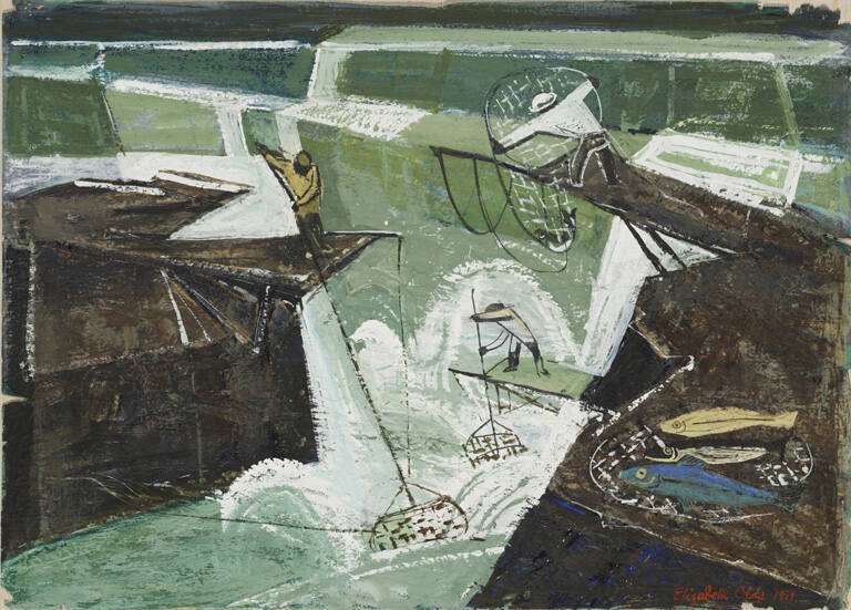 Indians at Celitco Falls