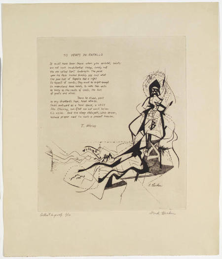 To Yeats in Rapallo, from the portfolio Twenty-One Etchings and Poems