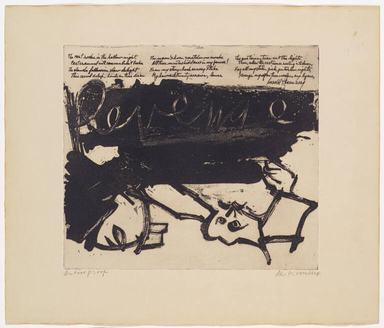 Revenge, frrom the portfolio Twenty-One Etchings and Poems