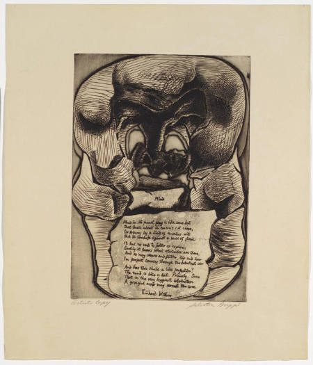 Mind, from the portfolio Twenty-One Etchings and Poems