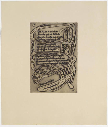 Poem, from the portfolio Twenty-One Etchings and Poems