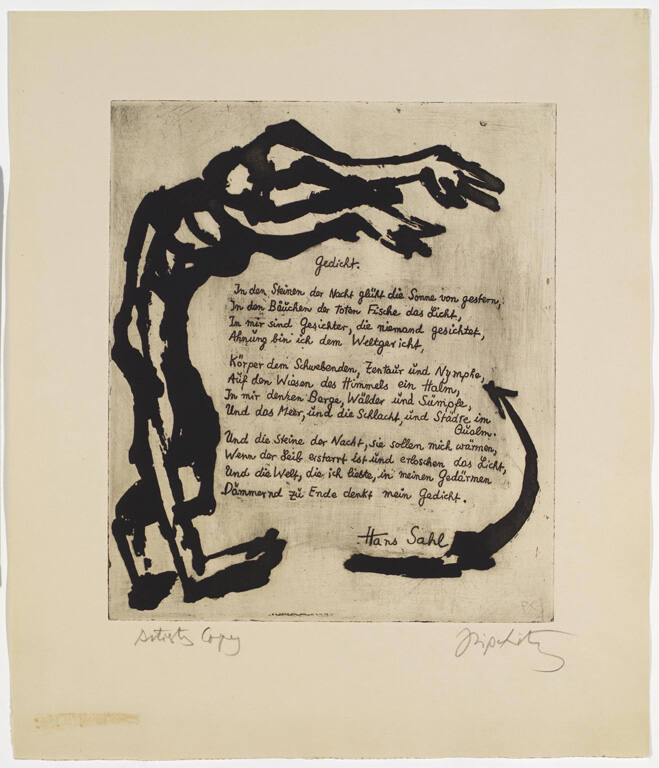 Gedicht, from the portfolio Twenty-One Etchings and Poems