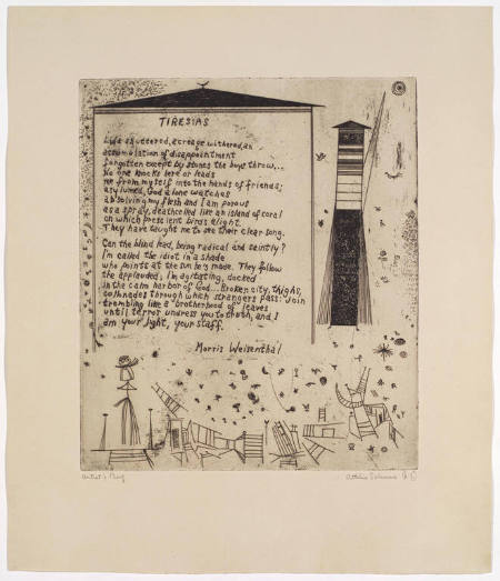 Tiresias, from the portfolio Twenty-One Etchings and Poems