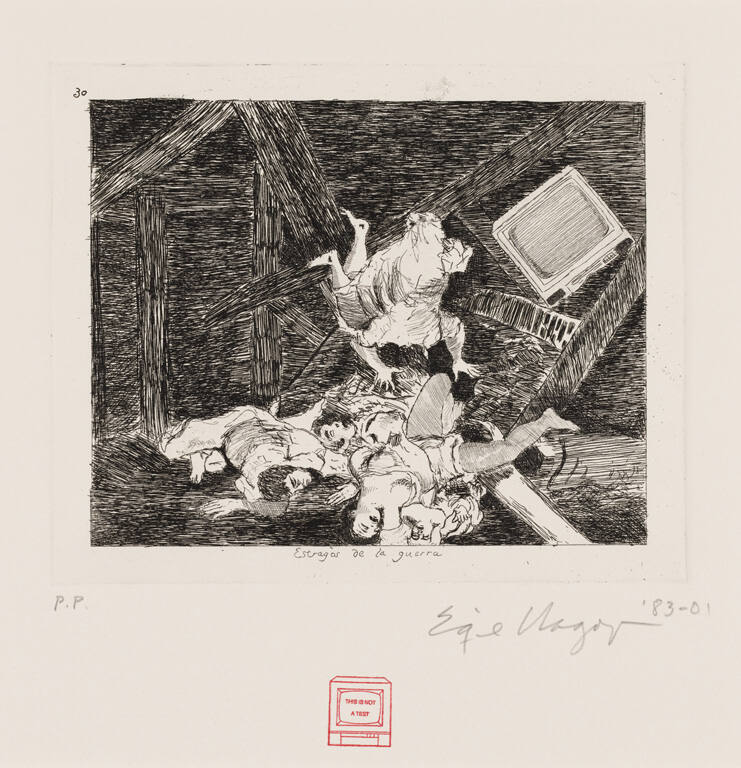 Estragos de la guerra, from the portfolio Homage to Goya II: Disasters of War