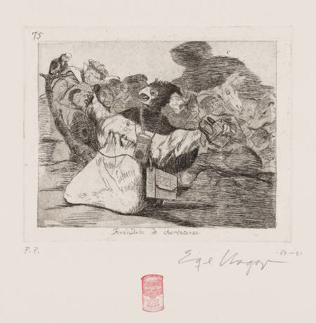 Farándula de charlatanes, from the portfolio Homage to Goya II: Disasters of War