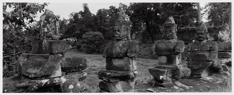 Angkor Wat, Angkor Thom (alley of giants facing south), plate VI from portfolio Angkor Wat, Cambodia: Vision of the God-Kings