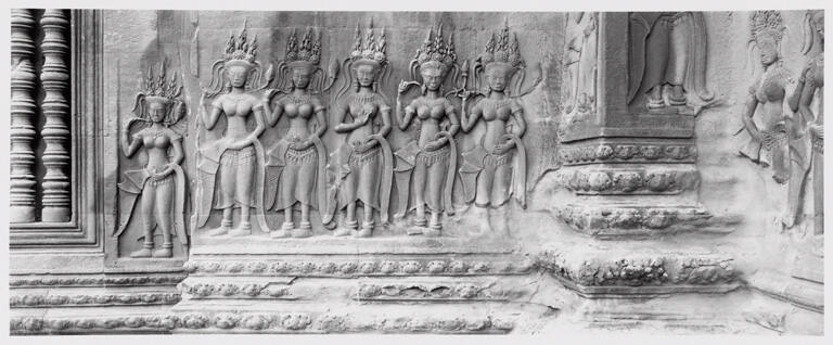 Angkor Wat (wall of Apsaras, western entrance), plate VII from portfolio Angkor Wat, Cambodia: Vision of the God-Kings