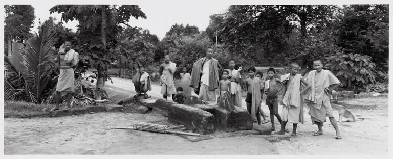 Angkor Wat (portrait of monks), plate IX from portfolio Angkor Wat, Cambodia: Vision of the God-Kings