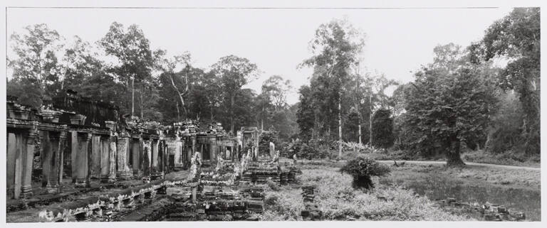 Angkor Wat, Bayon (looking south in rain), plate XXII from portfolio Angkor Wat, Cambodia: Vision of the God-Kings