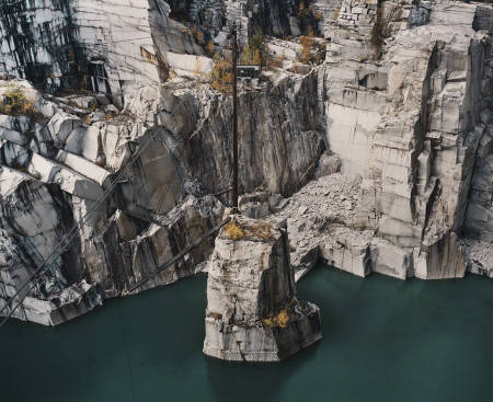 Rock of Ages no. 8, abandoned section, Wells-Lamson Quarry, Barre, Vermont