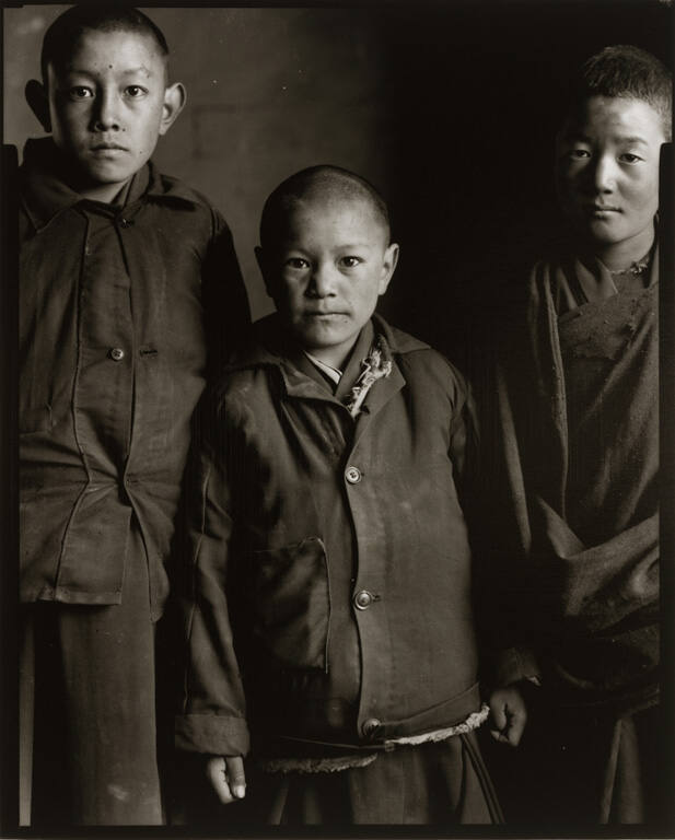 Untitled [three people with shaved heads], from the portfolio New Photo, Ten Years 1997–2007