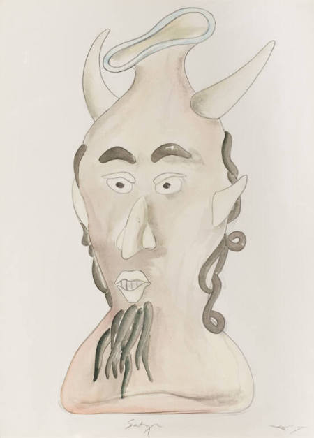 Preparatory drawing for "Satyr"