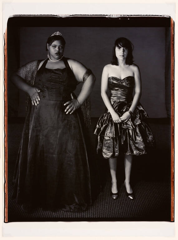 Jameelia Ricks and Marielle Evangelista, Ithaca High School Prom, June 21, 2008