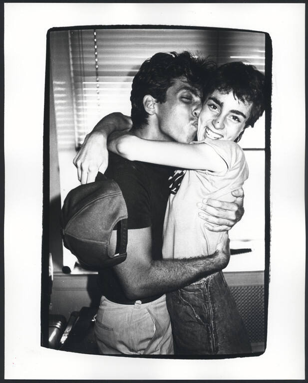 Esmé and unidentified man