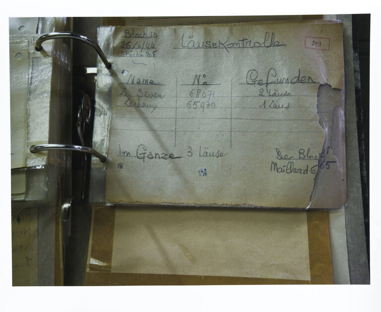 Untitled, from the portfolio, Holocaust Archives, International Tracing Service, Bad Arolsen, Germany