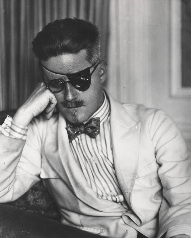 James Joyce with an eye patch
