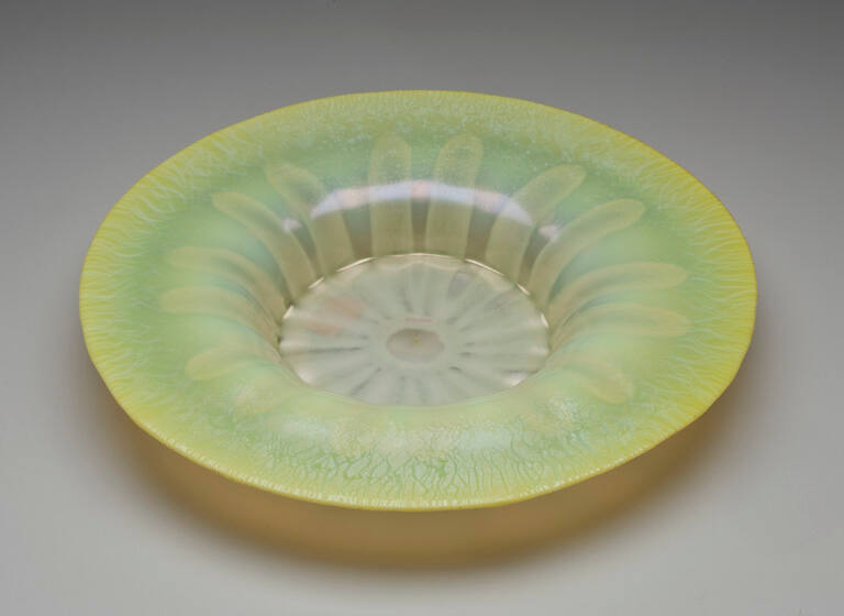 Bowl or Dish, Yellow, With Opal Design