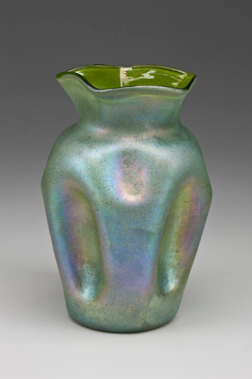 Vase, Iridescent Green