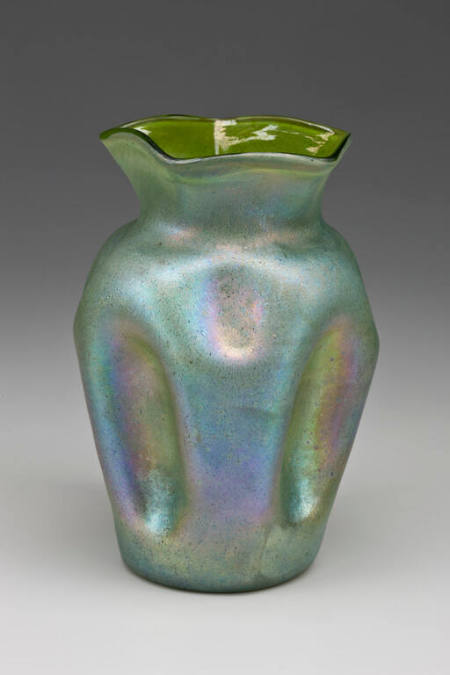Vase, Iridescent Green