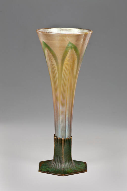 Gold Iridescent Tulip Vase