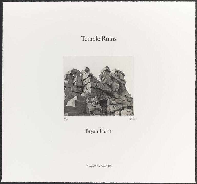Title page, from the portfolio Temple Ruins